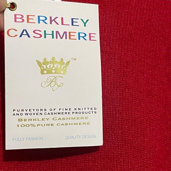 Berkley Long Sleeve Sweater Red Cashmere Women Size 1X New with Tags Gorgeous - Picture 3 of 7